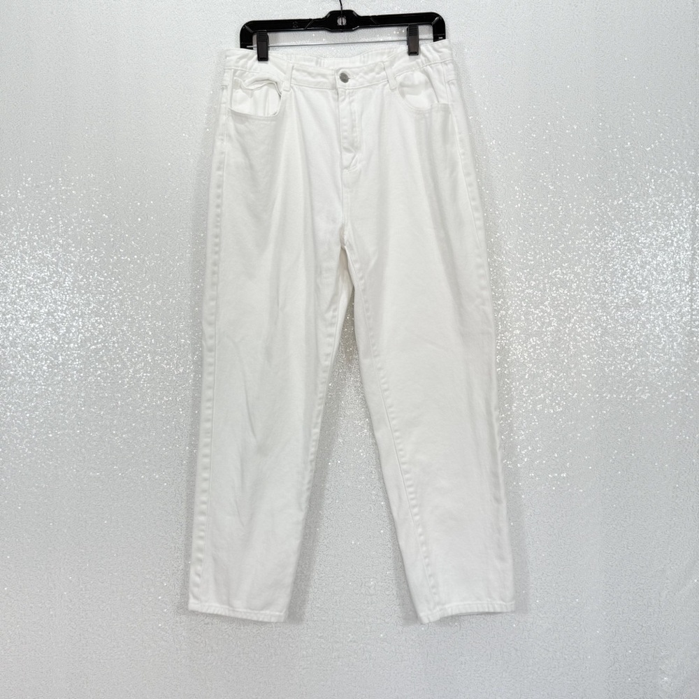 Bongo Forever 21 White High Rise Tapered Jeans Size 31